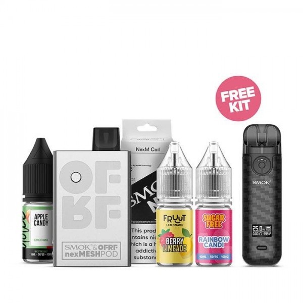 Smok NexMesh Pod Kit Bundle + Free Novo 4 Kit