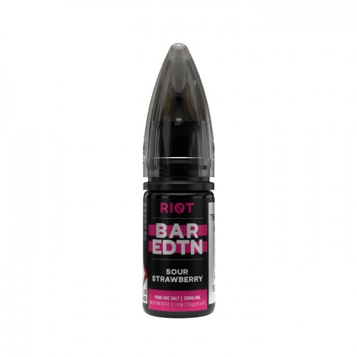 Riot Squad BAR EDTN Sour Strawberry 10ml Nic ...