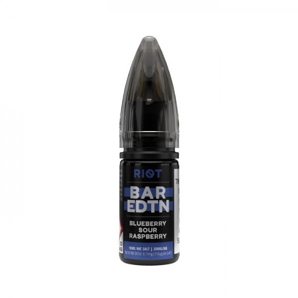 Riot Squad BAR EDTN Blueberry Sour Raspberry 10ml Nic Salt E-Liquid