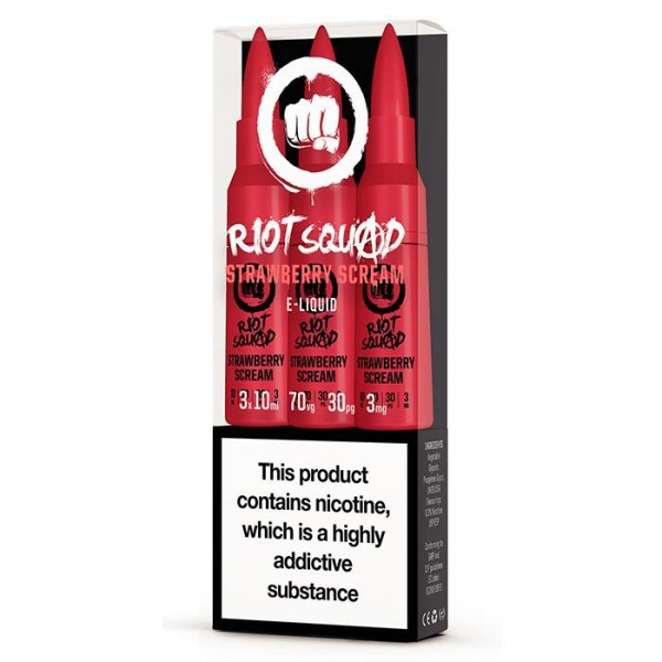 Riot Squad E-Liquid - Strawberry sCReam E-Liquid