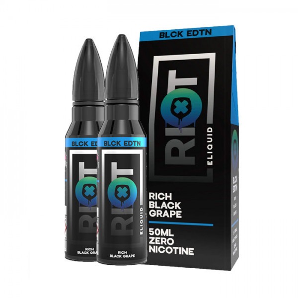 Riot Squad Black Edition Rich Black Grape 100ml Shortfill E-Liquid