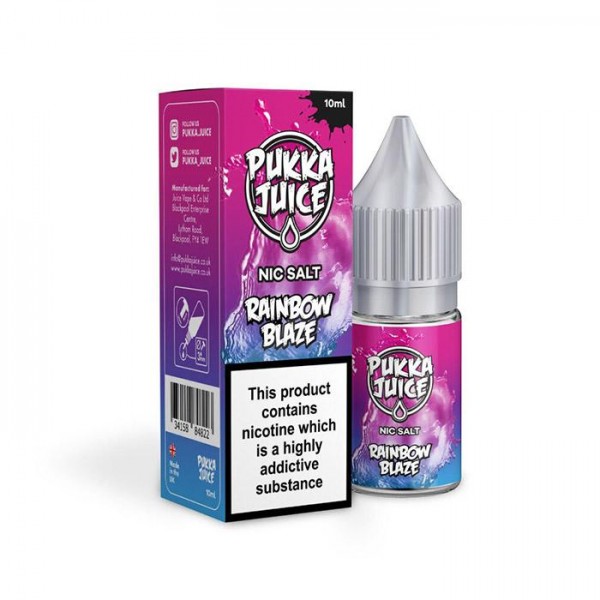 Pukka Juice Rainbow Blaze 10ml Nicotine Salt E-Liquid