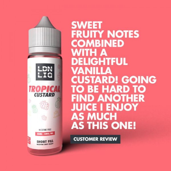 LDN LIQ Tropical Custard 50ml Short Fill E-Liquid