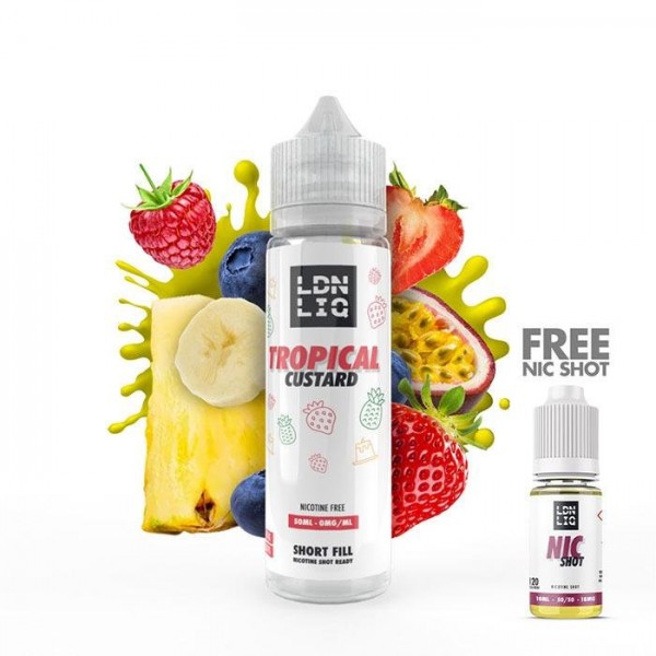 LDN LIQ Tropical Custard 50ml Short Fill E-Liquid