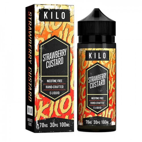 Kilo E-Liquids - Strawberry Custard 100ml Sho...