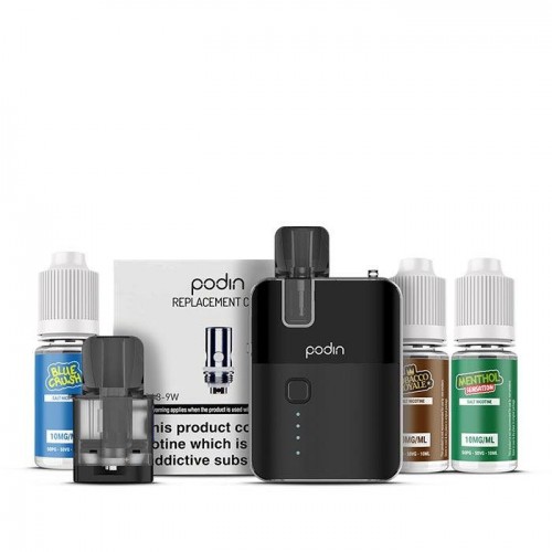 Innokin Podin - Black Vape Pod Kit Bundle + F...