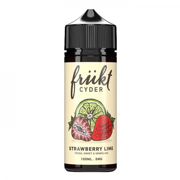 Frukt Cyder E-liquid - Strawberry Lime 100ml Short Fill