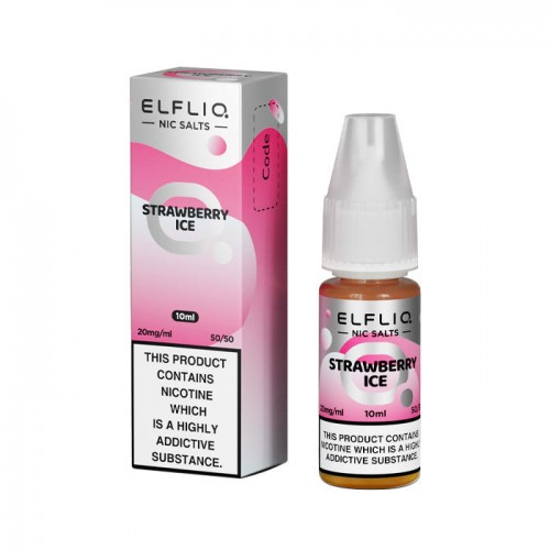 ELFLIQ Strawberry Ice 10ml Nicotine Salt E-Li...