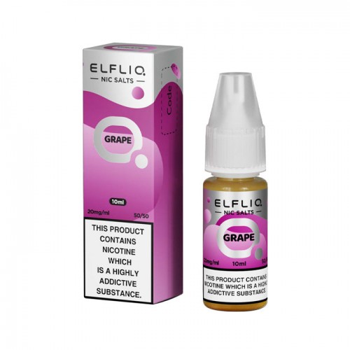 ELFLIQ Grape 10ml Nicotine Salt E-Liquid