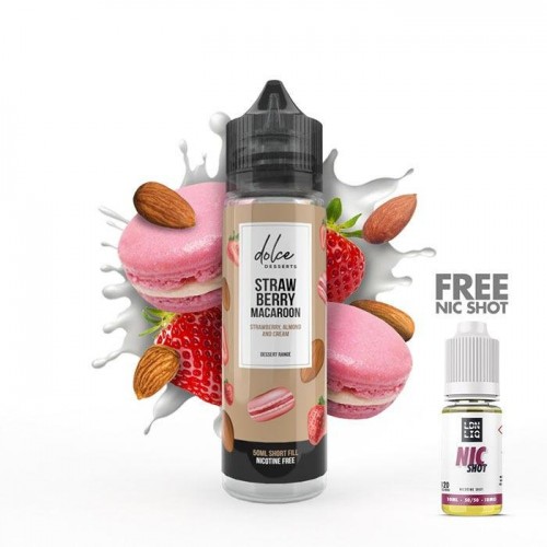 Dolce Desserts Strawberry Macaroon 50ml Short...