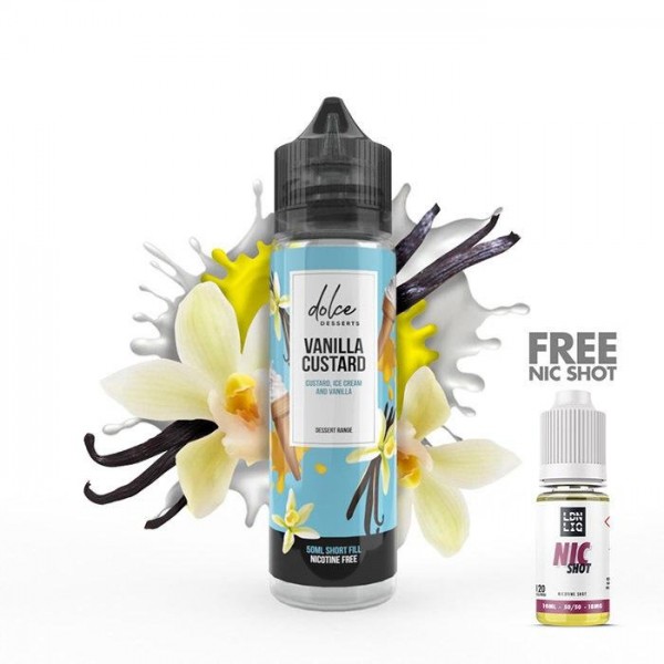 Dolce Desserts Vanilla Custard 50ml Short Fill E-liquid