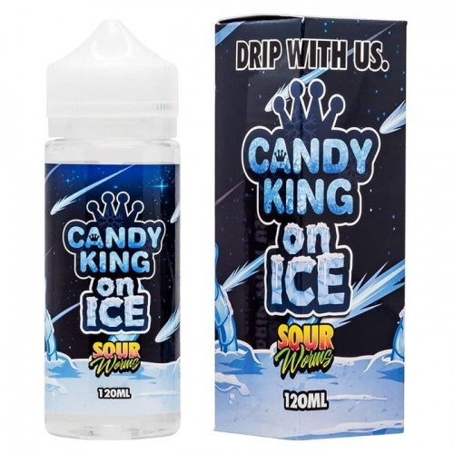 Candy King - Sour Worms On Ice 100ml Short Fi...