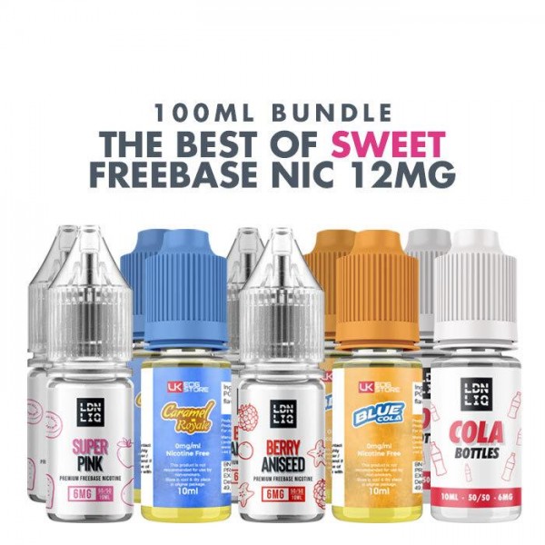 Best Sweet E-Liquids 10 x 10ml Bundle - 12mg