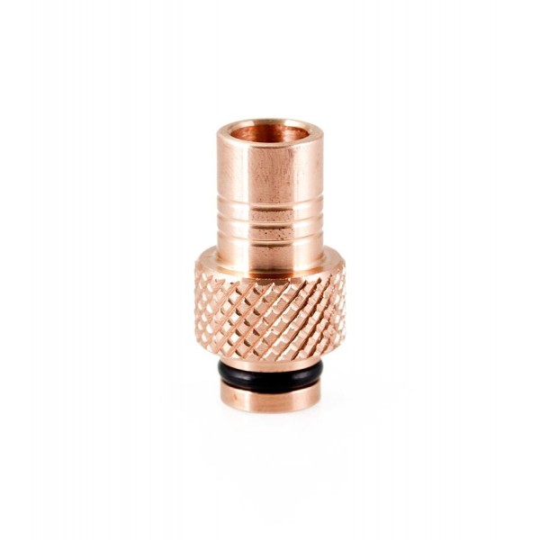 2 Puffs Copper Knurl Drip Tip-Copper