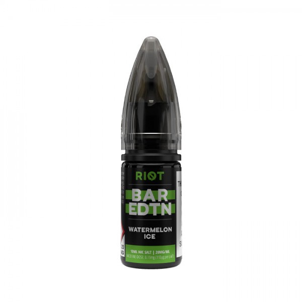 Riot Squad BAR EDTN Watermelon Ice 10ml Nic Salt E-Liquid