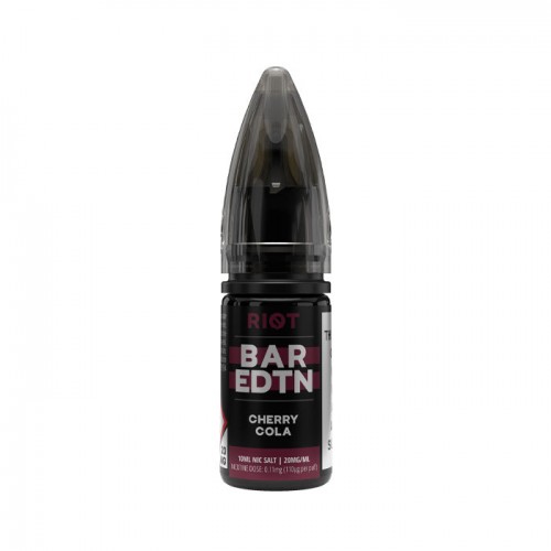 Riot Squad BAR EDTN Cherry Cola 10ml Nic Salt...