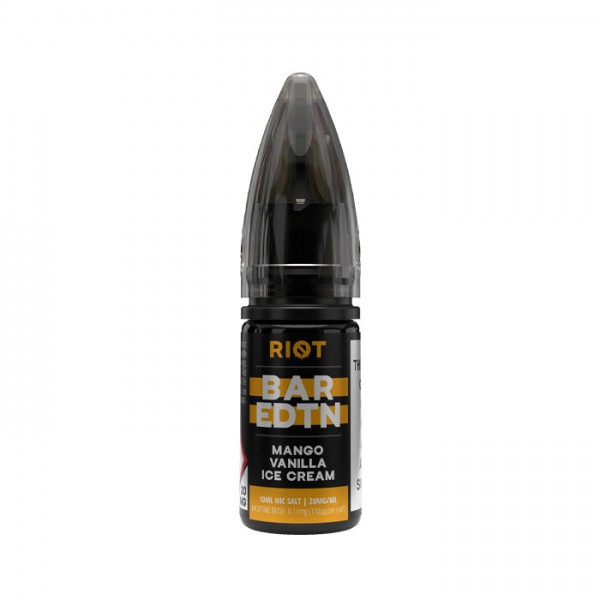 Riot Squad BAR EDTN Mango Vanilla Ice Cream 10ml Nic Salt E-Liquid