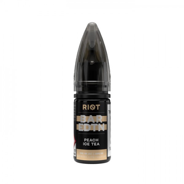 Riot Squad BAR EDTN Peach Ice Tea 10ml Nic Salt E-Liquid