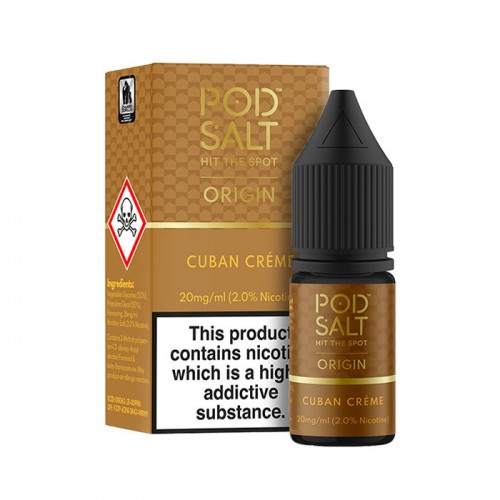 Pod Salt Origin Cuban Creme 10ml Nicotine Sal...