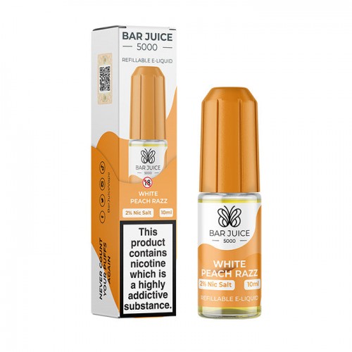 Bar Juice White Peach Razz 10ml Nicotine Salt...