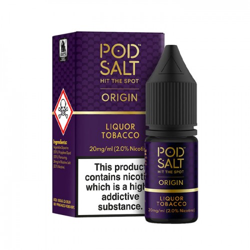 Pod Salt Origin Liquor Tobacco 10ml Nicotine ...