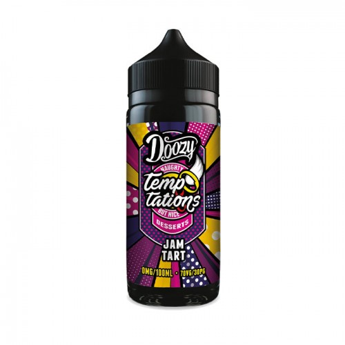 Doozy Vape Temptations Jam Tart 100ml Shortfi...
