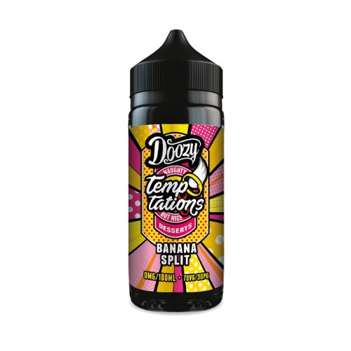 Doozy Vape Temptations Banana Split 100ml Sho...