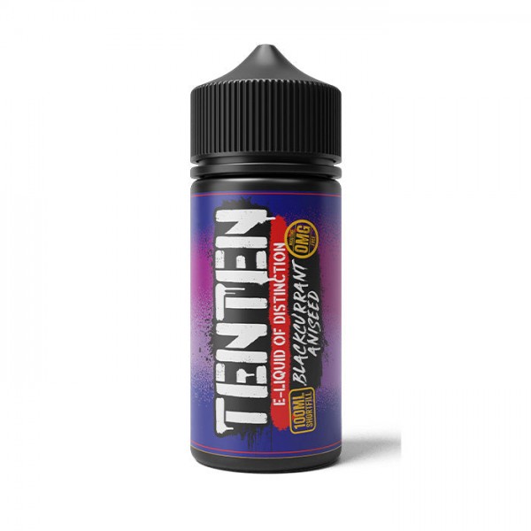 TENTEN Blackcurrant Aniseed 100ml Shortfill E...
