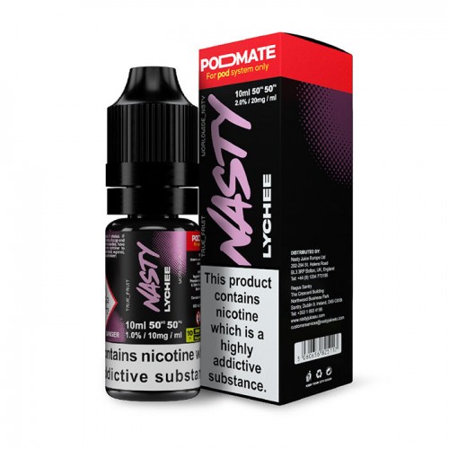 Nasty Juice PodMate Lychee 10ml Nicotine Salt...