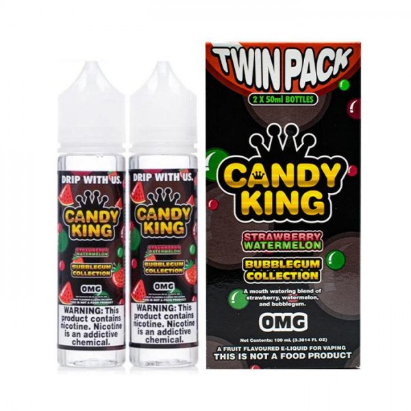 Candy King - Strawberry Watermelon Bubblegum Collection 2 x 50ml Short Fill E-Liquid