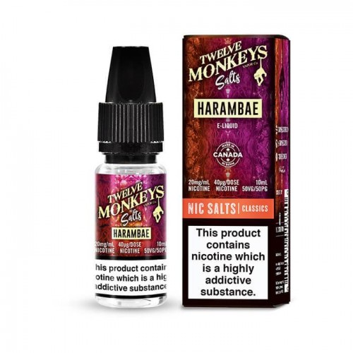 Twelve Monkeys Salts Harambae 10ml E-Liquid