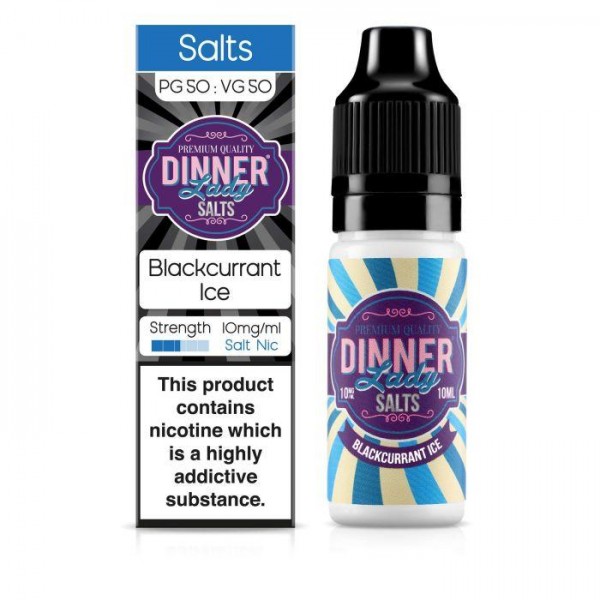 Dinner Lady - Blackcurrant Ice 10ml Salt Nic E-Liquid