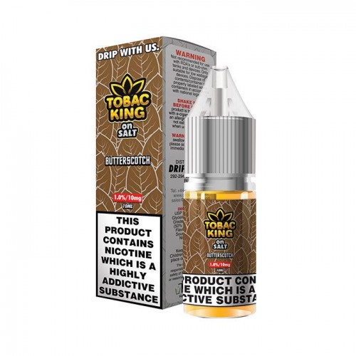 Tobac King on Salt Butterscotch 10ml Nic Salt...