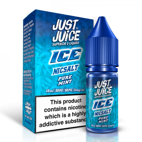 Just Juice Ice Range Pure Mint 10ml Nicotine Salt E-Liquid