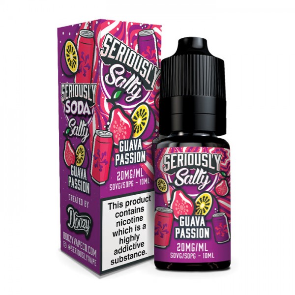 Seriously Salty Soda Guava Passion 10ml Nicotine Salt E-Liquid