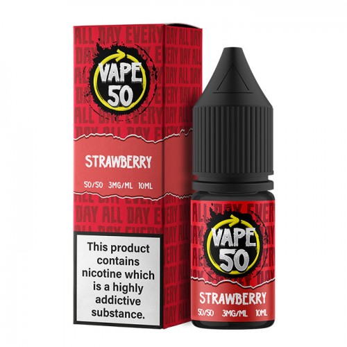 Vape 50 Strawberry 10ml E-Liquid