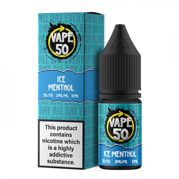 Vape 50 Ice Menthol 10ml E-Liquid