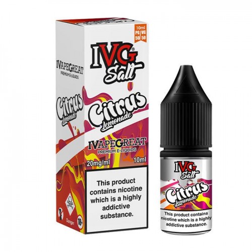 IVG Citrus Lemonade 10ml Nicotine Salt E-Liqu...