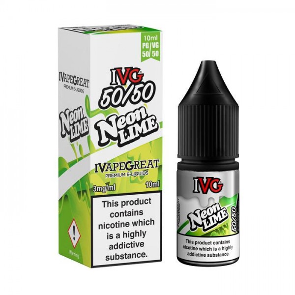 IVG 50/50 Series Neon Lime 10ml E-Liquid