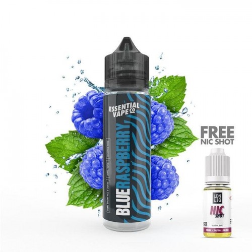 Essential Vape Co Blue Raspberry 50ml Short F...