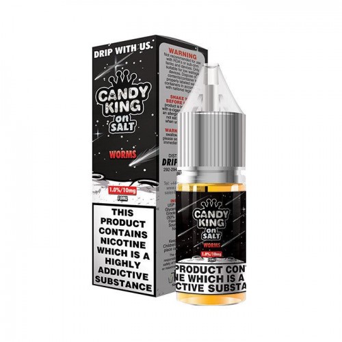 Candy King on Salt Worms 10ml Nic Salt E-Liqu...