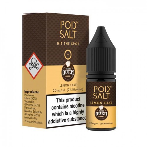 Pod Salt & Vape Oven Lemon Cake 10ml Nic ...