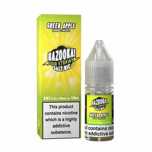 Bazooka Sour Straws Apple 10ml Nic Salt