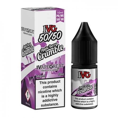 IVG 50/50 Series Apple Berry Crumble 10ml E-L...