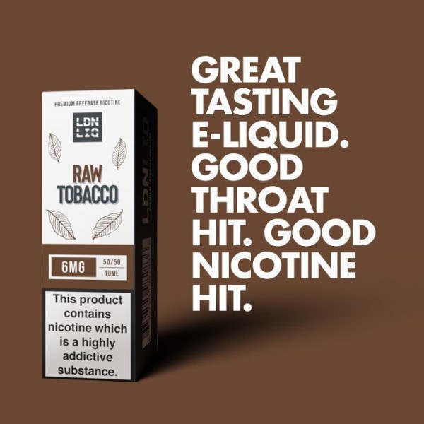 LDN LIQ Raw Tobacco - 10ml E-Liquid