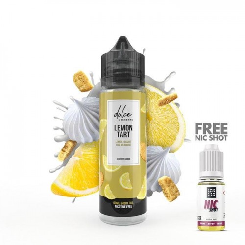 Dolce Desserts Lemon Tart 50ml Short Fill E-l...