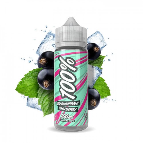 100% Blackcurrant Raspberry - 100ml Short Fil...