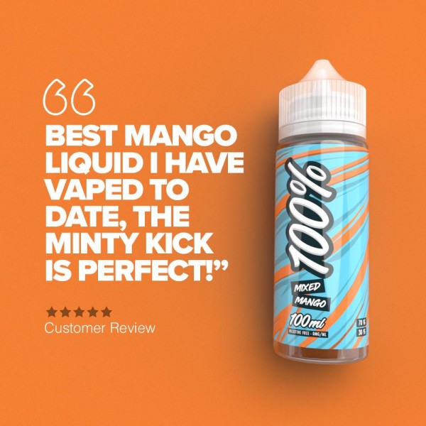 100% Mixed Mango - 100ml Short Fill E-Liquid