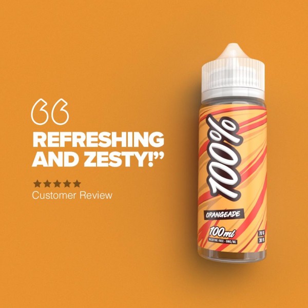 100% Orangeade - 100ml Short Fill E-Liquid