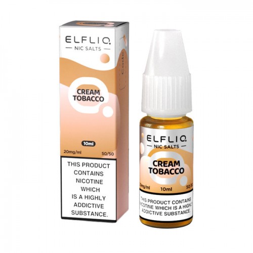 ELFLIQ Cream Tobacco 10ml Nicotine Salt E-Liq...